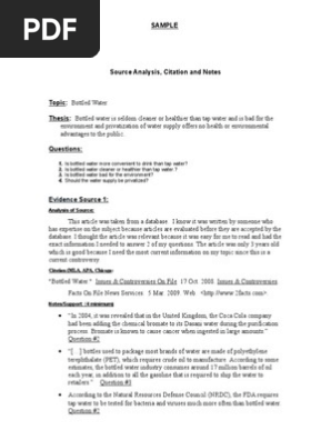 sample notes page
