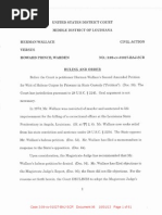 Judge Brian A. Jackson - Herman Wallace Writ of Habeas Corpus Ruling