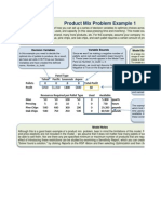 ProductMix(Opt) SOLVER