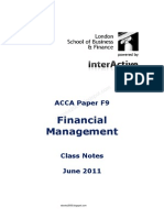 ACCA F9 Class Notes June 2011 Version