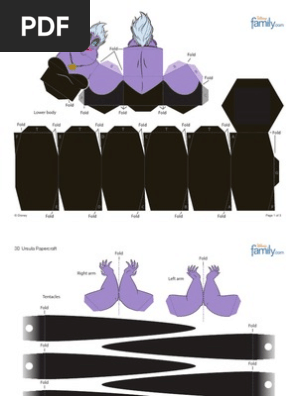 3d Ursula Papercraft 0910