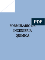 Formulario de Ingenieria Quimica PDF
