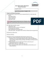 Documentation Checklist Manual Wheelchairs: o o o o