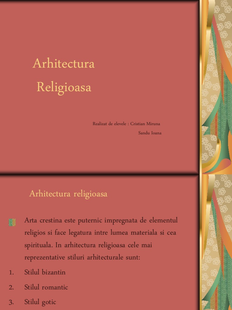 Arhitectura Religioasa | PDF