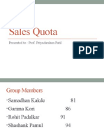 Sales Quota