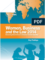 Women Business and The Law 2014 Key Findings PDF