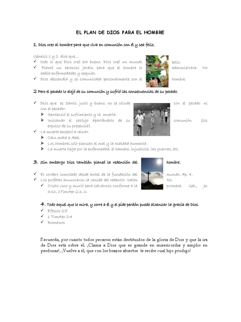 El Plan Divino de Dios para el Hombre | PDF