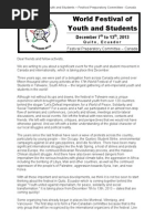 Updated outreach package for the 18th WFYS