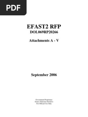 Department Of Labor Efast2rfpattachmentsa V Computer Data Data Management