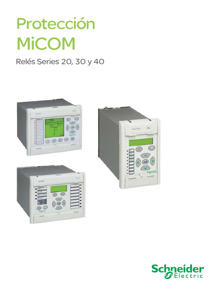Relés MiCOM: Protección y Control | PDF | Relé | Scada