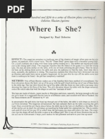 Paul Osborne - Where is She Magia Ilusion