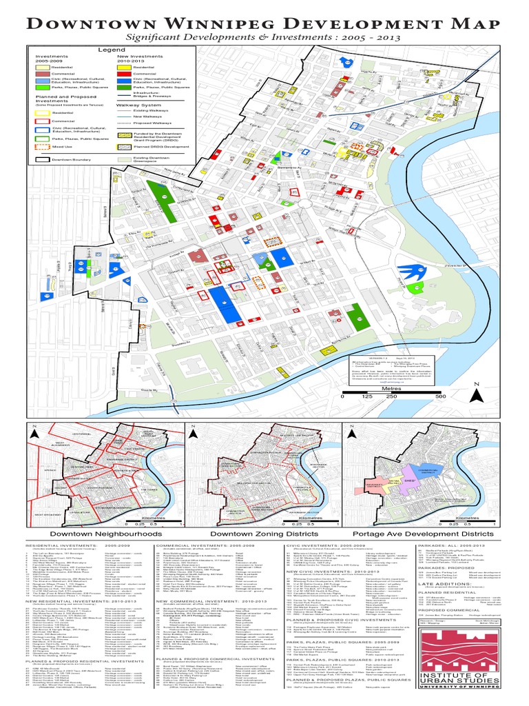 Downtown Winnipeg Map, 20052013 IUS Condominium Real Estate Law
