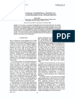 International intermodal choices via chance-constrained goal programming