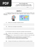 A.2 - Teste Diagnóstico - Representações da Superfície Terrestre (1)