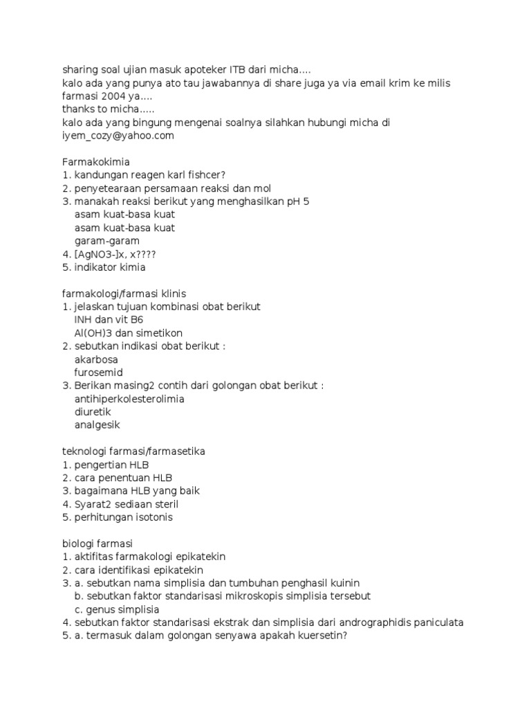 Soal Tes Unjani 2019