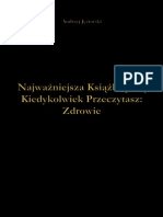 Najważniejsza Książka Jaką Kiedykolwiek Przeczytasz Zdrowie