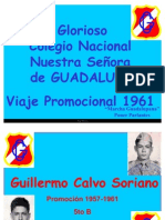 Colegio Guadalupe - Viaje Promocional 1961