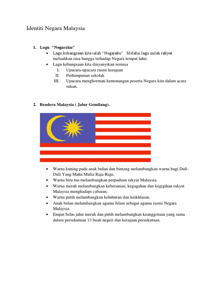 Identiti negara malaysia