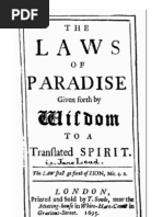 Jane Lead - The Laws of Paradise