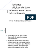 Variaciones Fisiológicas Del Tono Muscular en El Curso