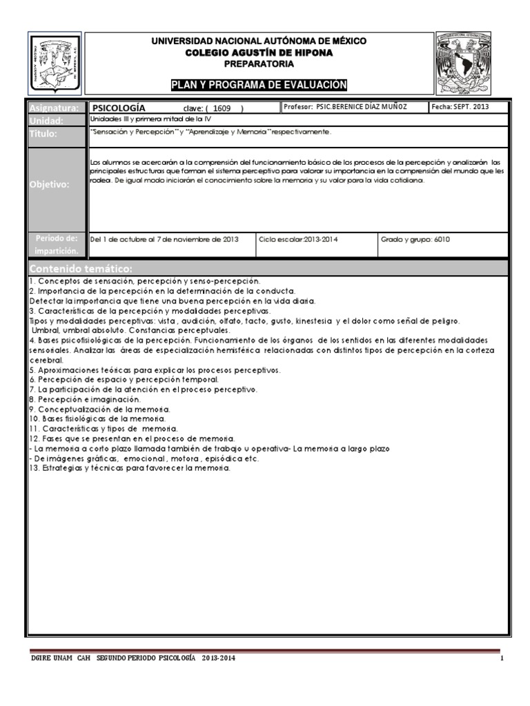 PPeval Psic 13-14 Segundoperiodo PDF | PDF