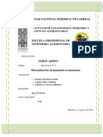 Determinación de Humedad en Alimentos