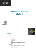 Aula 1 - Estatística Aplicada