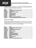 Regents ServICE Conference Schedule and Information for Schools