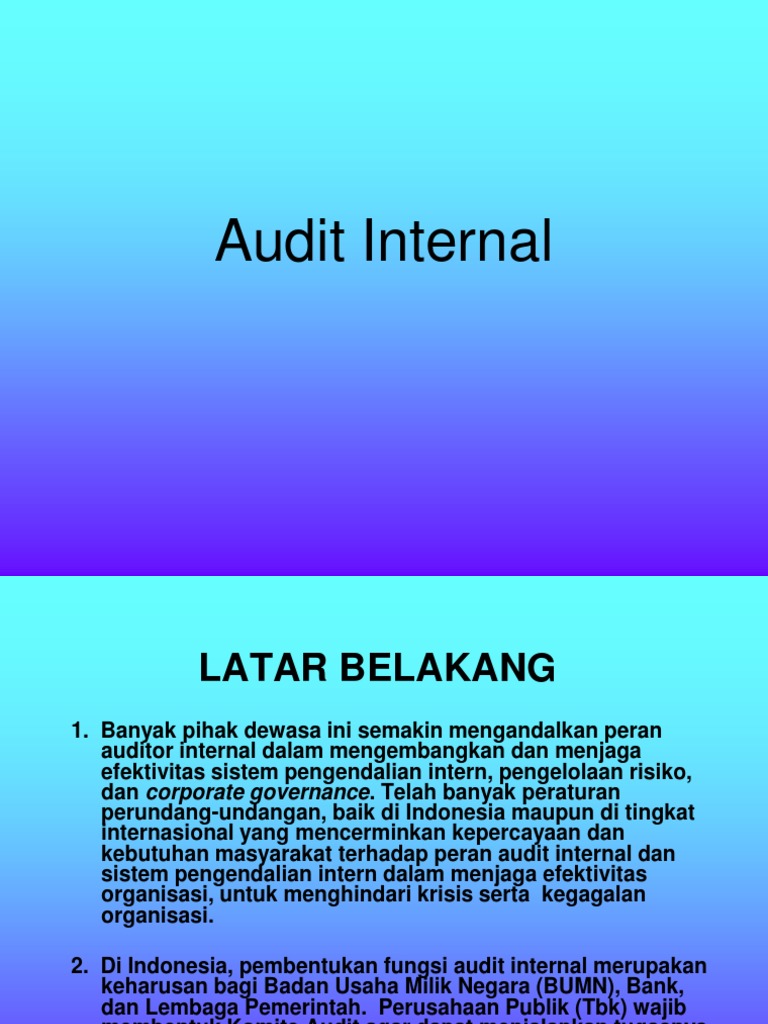 Audit Internal Ppt