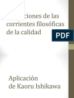 Aplicaciones de las corrientes filosóficas de la calidad