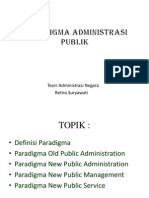 Paradigma Administrasi Publik Tan