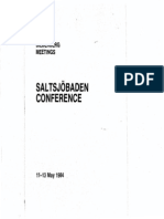 Bilderberg Meetings Conference Report 1984
