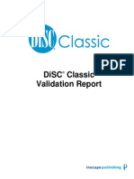 Disc Validation Report: Classic