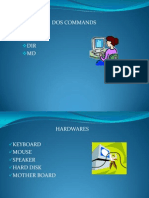 Dos Commands CD DIR MD