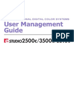 User Management Guide: Multifunctional Digital Color Systems