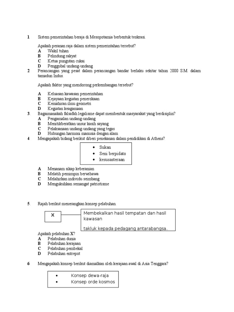 Sej Percubaan 2013 K1 Obj Pdf