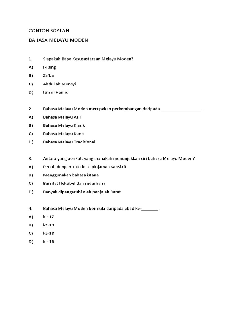 Contoh Soalan Pdf