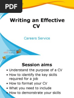 Writing An Effective CV: Careers Service