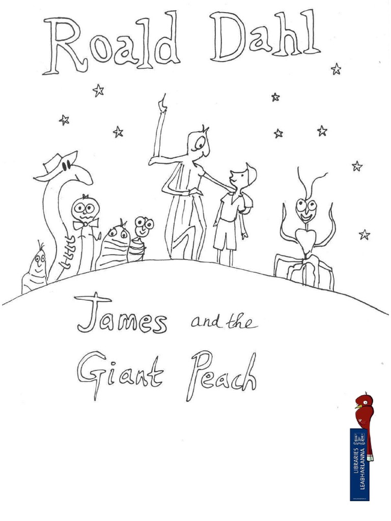 James And The Giant Peach Colouring Page