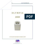 Catalogo Lavadora Olympia 2000 - 2009