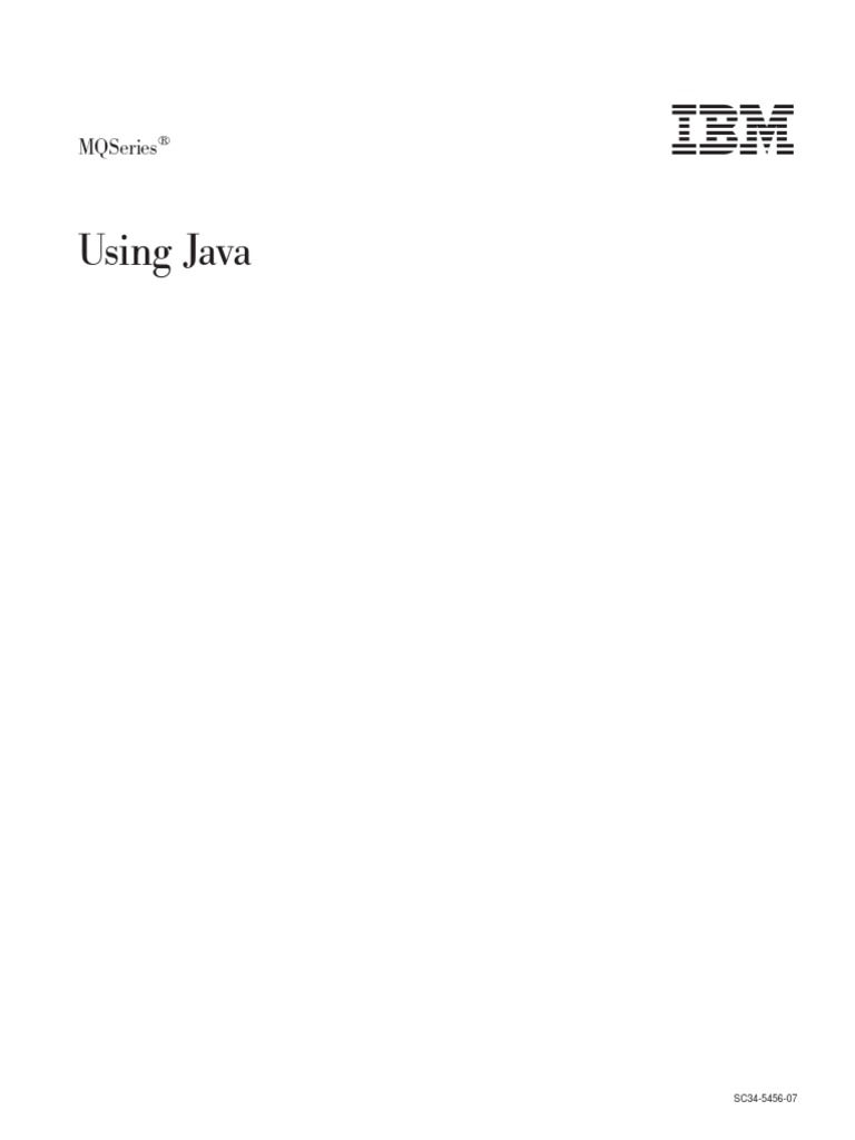 MQ Java PDF Java (Programming Language) Application Programming
