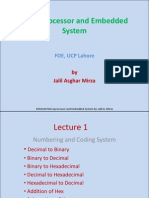 Microprocessor and Embedded System: FOE, UCP Lahore