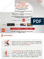 Baromètre de l'économie BVA - Axys - BFM - Challenges (Vague 58) - Octobre 2013