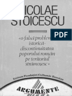 O falsă problemă istorică - discontinuitatea poporului român pe teritoriul strămoşesc