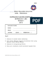 Instrumen Membaca Literasi Tahun 1 Saringan 2 (2013)