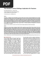 Download Test Anxiety in School Settings Implication on Teachers by Schahyda Arley SN172702232 doc pdf