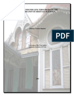 An  statistical analysis of Funds allocated to the restoration of Heritage Buildings in Trinidad and Tobago