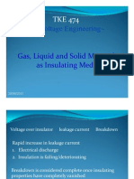 High Voltage Engineering : Gas, Liquid and Solid Materials As Insulating Media