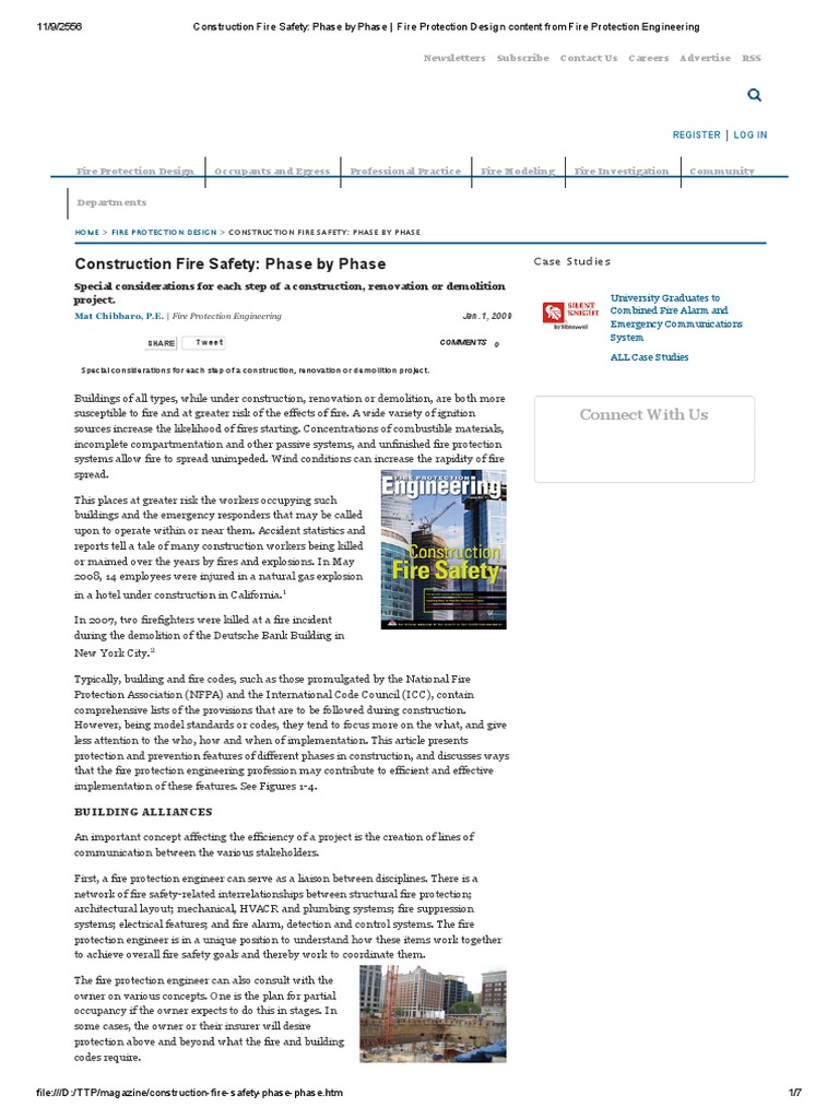 Construction Fire Safet | PDF | Fire Sprinkler System | Fire Safety