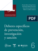 Deberes Específicos de Prevención, Investigación y Sanción